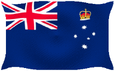 Drapeaux Océanie Australie Victoria Ondulation 