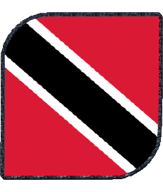 Bandiere America Trinité et Tobago Quadrato 