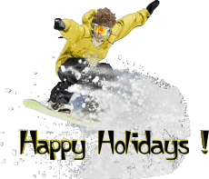 Messages Anglais Happy Holidays Winter Serie 04 