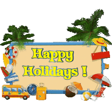 Messages Anglais Happy Holidays Fond Transparent 06 