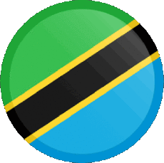 Banderas África Tanzania Rond 