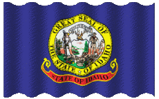 Fahnen Amerika U.S.A - States Idaho Welligkeit 