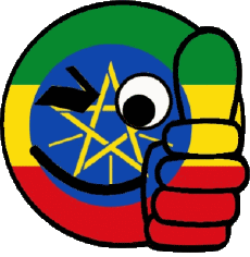 Bandiere Africa Etiopia Faccina - OK 