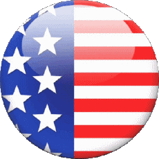 Drapeaux Amériques U.S.A - National Rond 