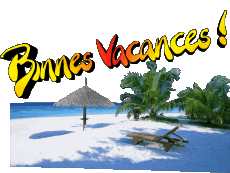 Messages Français Bonnes Vacances Fond Transparent 28 
