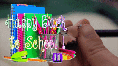 Messages English Happy Back to School Animated Background 004 