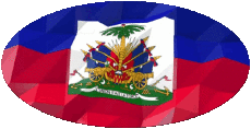 Flags America Haiti Ovale 