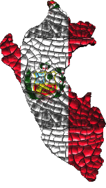 Fahnen Amerika Peru Karte 