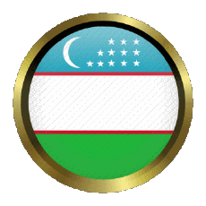 Banderas Asia Uzbekistán Ronda - Anillos 