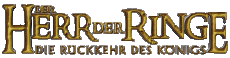 Multimedia Películas Internacional El Señor de los Anillos El Retorno del Rey Logotipo Alemán 