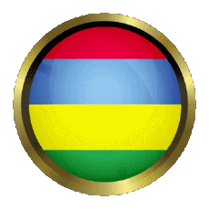 Flags Africa Mauritius Round - Rings 