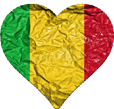 Flags Africa Mali Heart 