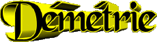 Vorname WEIBLICH - Frankreich D Démétrie 