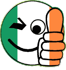 Drapeaux Europe Irlande Smiley - OK 