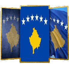 Bandiere Europa Kosovo Forma 