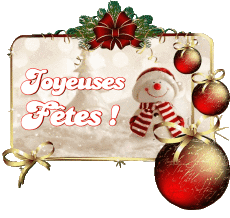 Mensajes Francés Joyeuses Fêtes (Noël) Serie 10 