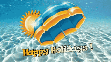 Mensajes Inglés Happy Holidays Fondo animado 002 