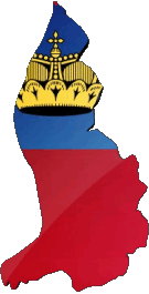 Banderas Europa Liechtenstein Mapa 