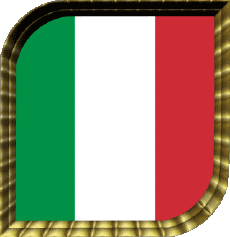 Bandiere Europa Italia Quadrato 