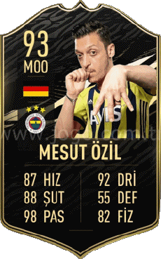 Multimedia Vídeo Juegos F I F A - Jugadores  cartas Alemania Mesut Özil 