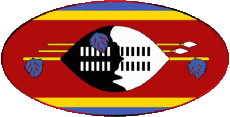 Fahnen Afrika Eswatini Oval 