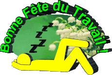 Nachrichten Französisch 1er Mai Bonne Fête du Travail 