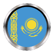 Bandiere Asia Kazakistan Rotondo - Anelli 