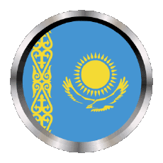 Drapeaux Asie Kazakstan Rond - Anneaux 