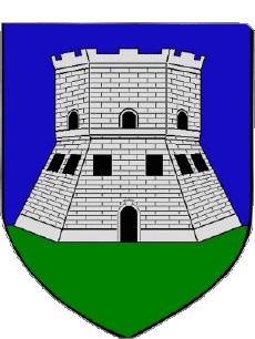 Blasón-Banderas Francia Departamentos - Ciudades 20 BASTIA Blasón