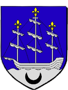 Wappen-Fahnen Frankreich Abteilungen - Städte 33 LIBOURNE Wappen