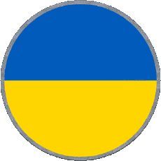 Bandiere Europa Ucraina Tondo 