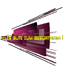 Mensajes Alemán Alles Gute zum Geburtstag Zusammenfassung - geometrisch Fondo transparente 020 