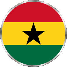 Fahnen Afrika Ghana Runde 