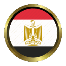 Bandiere Africa Egitto Rotondo - Anelli 