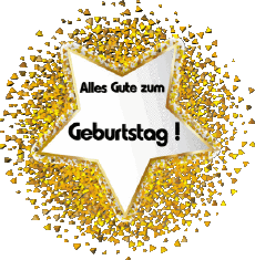 Mensajes Alemán Alles Gute zum Geburtstag Luftballons - Konfetti 011 