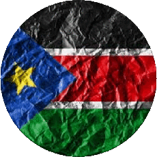 Bandiere Africa Sudan del sud Rond 