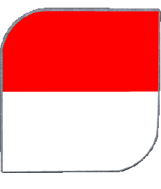 Drapeaux Asie Indonésie Carré 