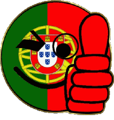 Drapeaux Europe Portugal Smiley - OK 