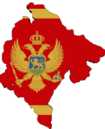 Flags Europe Montenegro Map 