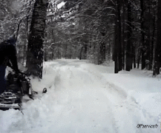 Humor -  Fun Transport Schneemotorrad Fail 