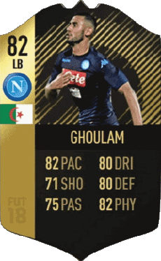 Jeux Vidéo F I F A - Joueurs Cartes Algérie Faouzi Ghoulam 