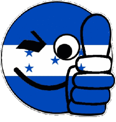 Fahnen Amerika Honduras Smiley - OK 