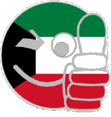 Flags Asia Kuwait Smiley - OK 