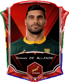 Sports Rugby - Joueurs Afrique du Sud Damian de Allende 