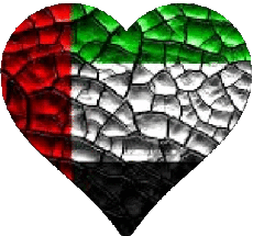 Flags Asia United Arab Emirates Heart 