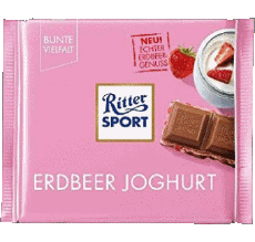 Erdbeer Joghurt-Nourriture Chocolats Ritter Sport Erdbeer Joghurt