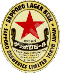 Bebidas Cervezas Japón Sapporo 