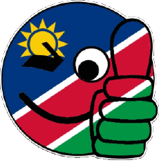 Fahnen Afrika Namibia Smiley - OK 