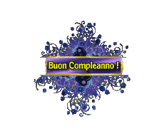 Messages Italian Buon Compleanno Floreale Transparent Background 009 