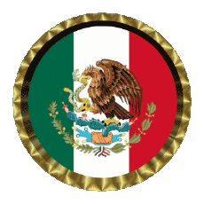 Flags America Mexico Round - Rings 